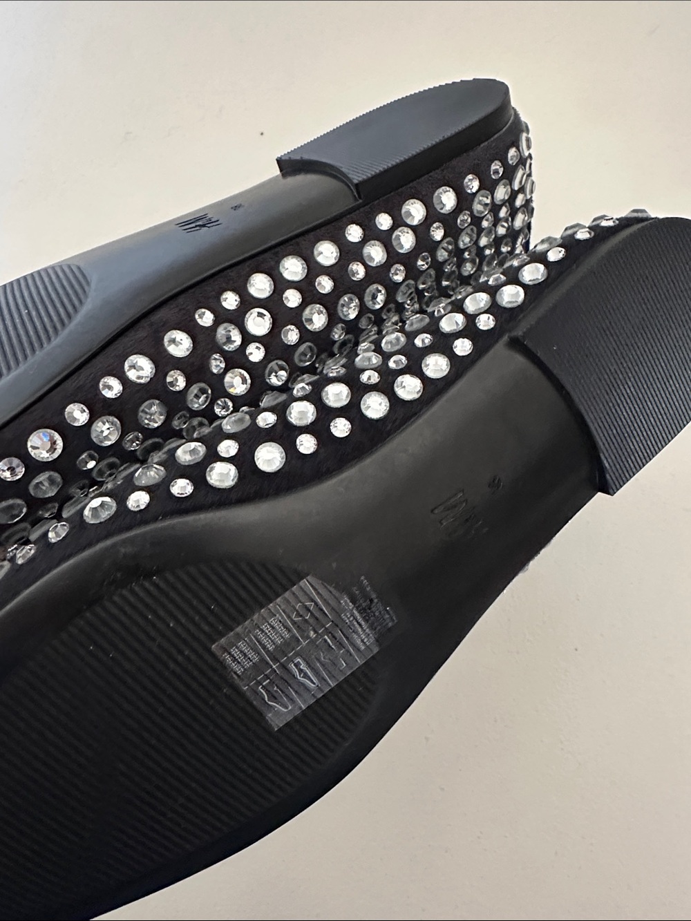 H&M Black Crystal-Studded Women's Ballet Flats - Picture 4 of 5